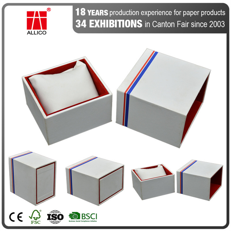 L30*W20*H10cm White Watch Sliding Drawer Gift Boxes Matt Lamination