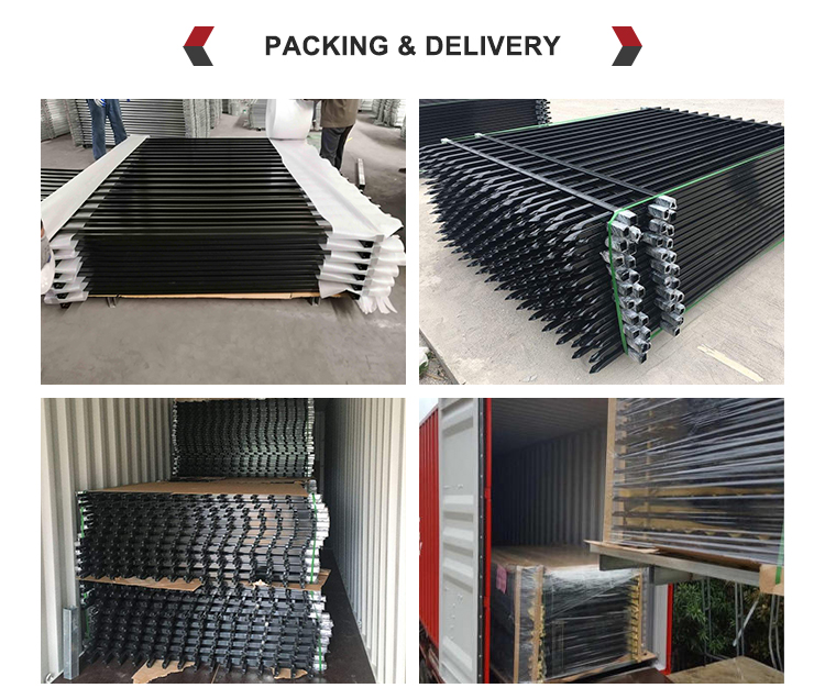 6 Ft Tall Powder Coated Tubular Fencing For Garden