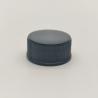 Buy cheap Ribbed Wall 20/400 Black Plastic Screw Caps For Lotion Bottle from wholesalers