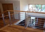 Wood / PVC Handrail Stainless Steel Railing Investment Casting For Office