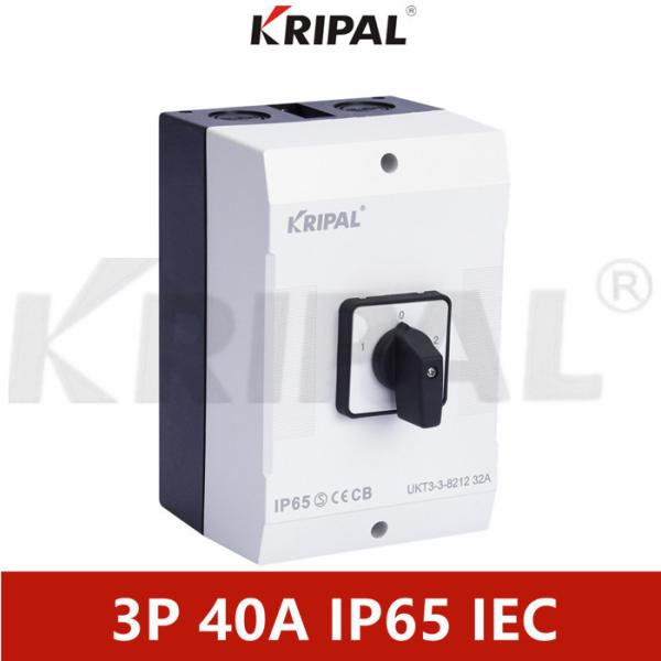 Buy cheap IP65 IEC Single Phase 40A Rotary Cam Changeover Selector Switch from wholesalers