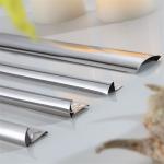 Brushed Finish Rose Gold Stainless Steel Tile Trim 201 304 316 wall ceiling door