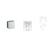 Buy cheap Glass Patch Fitting A-070, Material aluminium, steel, stainless steel, finishing satin, mirror from wholesalers