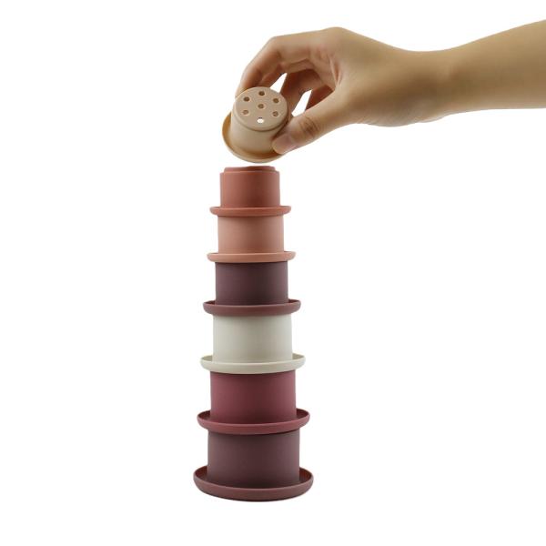 Buy cheap Educational Silicone Stacking Cups For Teething Building Blocks from wholesalers
