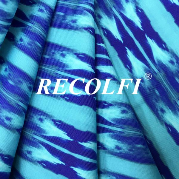 Buy cheap Printing Color Warp Knitted Fabric , Yoga Pants Material Premium Stretch Fiber from wholesalers