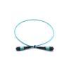 Buy cheap FTTH Telecom MPO Patch Cord Blue 8 Core 12 Core Fiber Optic Cable APC Polishing from wholesalers