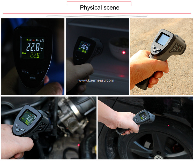 Kaemeasu 380 Degree High Temperature Infrared Thermometer Heat Temp Gun