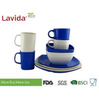 Buy cheap Square Shape Melamine Dinner Set Popular Color Anti - Bacteria Formaldehyde Free product