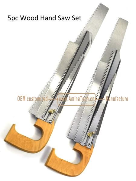 Buy cheap 5pc Wood Hand Saw Set,Size:495mm,300mm,298mm,252mm,225mm,Cutting Wood,Pruning the Garden from wholesalers