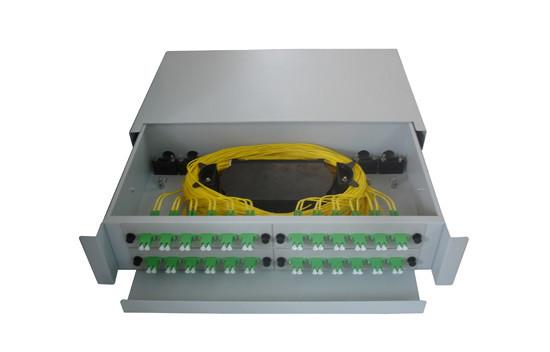 Buy cheap 2U Slide Rack Mount ODF Fiber Optic Cable Termination Patch Panel 48/96 Port from wholesalers