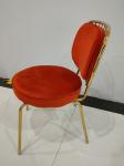 Gilded 48cm 82cm Wrought Iron Dining Room Chairs