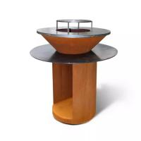 Buy cheap Double Layered Plancha Barbeque Grill Charcoal Corten Steel BBQ Fire Pit product