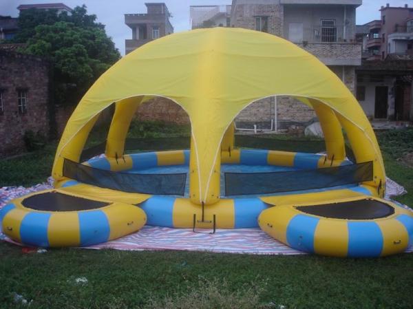 Buy cheap Inflatable Water Pool With Tent / Inflatable Water Ball Pool For Party from wholesalers