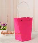 custom printed PE soft loop handle shopping plastic bag/Heat Seal Boutique Store