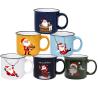 Buy cheap 14oz Ceramic Christmas coffee mug, Stoneware Coffee Mug with Santa Design Best Gift for Festival from wholesalers