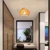 Buy cheap Modern Wood Birdcage E27 Ceiling Lights Nordic Home Deco Bamboo Weaving Wooden Ceiling Lamp(WH-WA-53) from wholesalers