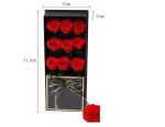 Luxury preserved rose 9pcs 5-6cm long stem long life rose guns flower box gift