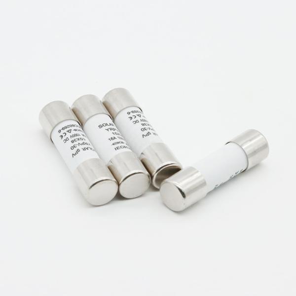 Buy cheap High Voltage Solar PV Fuses 3KA 5KA 10KA 20KA 30KA 50KA 100KA Quick Blow Time Lag Midget 10x38mm Cartridge Tube Fuse from wholesalers