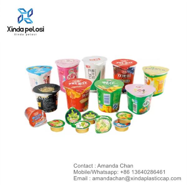 Buy cheap Food Grade Die Cut Aluminum Foil Lids For Instant Noodle Cup Packaging from wholesalers