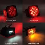 12V Wireless Trailer Tail Lights IP67 Magnetic Brake Lights OEM