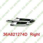 For Bentley Bentayga 2017-2020 Front Right Fender Chrome Emblem Air Grille OEM