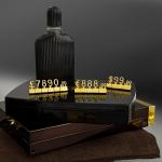 3D Metal Luxury Jewelry Price Cubes Retail Price Display Tags