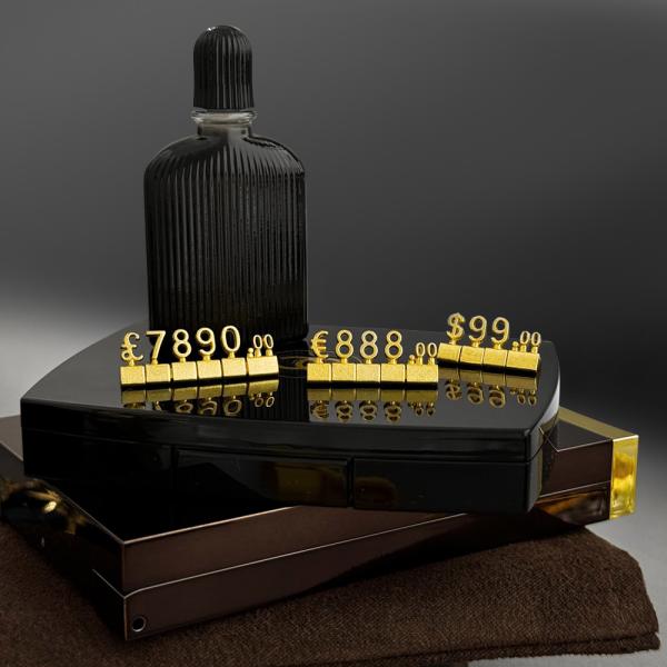 Buy cheap 3D Metal Luxury Jewelry Price Cubes Retail Price Display Tags from wholesalers