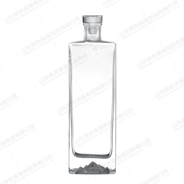 Buy cheap Glass Vodka Bottle For Custom 50ml 100ml 200ml 500ml 750Ml Fancy Whiskey Bourbon Gin from wholesalers