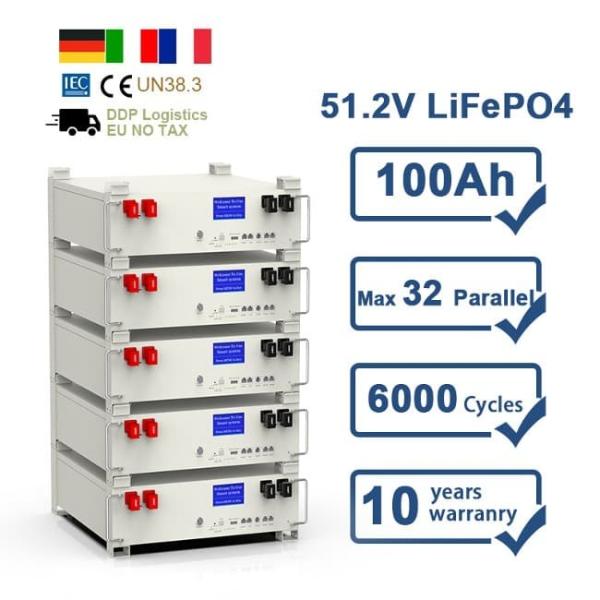 Buy cheap 10 Years Warranty 51.2V 5Kwh Rechargeable Lithium Ion Pack 100Ah LiFePO4 Battery from wholesalers