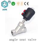 2 Way 2 Position Pneumatic Angle Seat Valve , Pneumatic Manual Control Valve