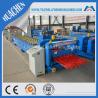 Buy cheap Steel Villa Roof Glazed Tile Roll Forming Machine Blue Double Layer from wholesalers