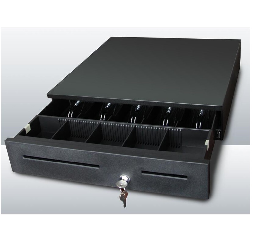 400mm Width Cash Drawer for Retail and Supermarket 4 Bill 3 Coin Tray Included