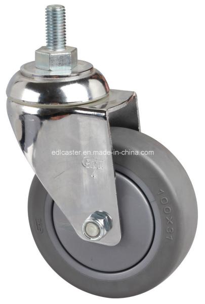 Buy cheap Edl Chrome 3 110kg Threaded Swivel TPE Caster 5733-57 with Bearing Type Ball Bearing from wholesalers