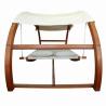 Buy cheap Outdoor Furniture 325cm Length Wooden Garden Hammock Polyester Awning Double from wholesalers