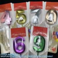 Buy cheap Colorful Happy Creative Birthday Number Sparkler Candle Cake Decoration Supplies product