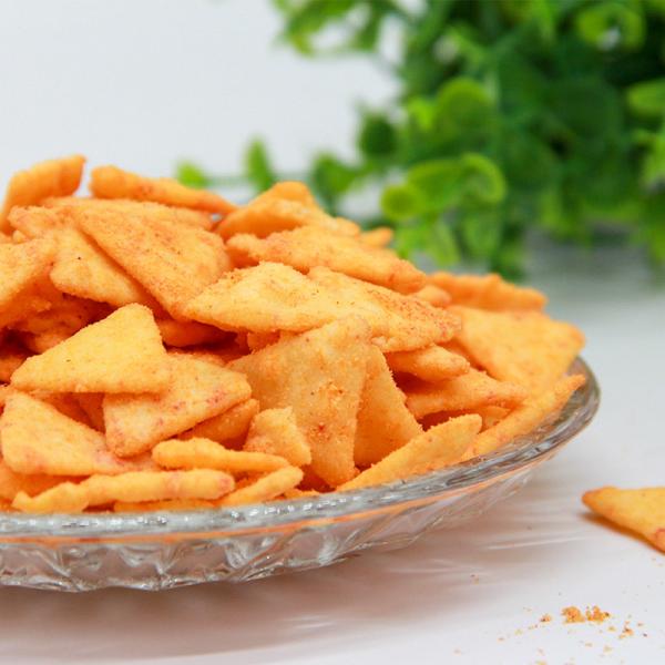 Buy cheap Popular Snack Triangle Corn Rice Crackers Crispy OEM Flavored Biscuits from wholesalers