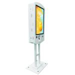 Floor Standing Touch Screen POS Terminal , Restaurant Ordering Kiosk 27 Inch 32