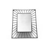 Buy cheap Large Rectangle Black Framed Metal Wall Art Mirror from wholesalers