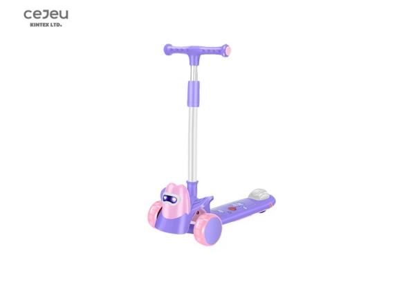 Buy cheap 3 Wheel Scooter for Kids Age 2-5 Year Old - Height Adjustable Push Scooter with LED Flashing Wheel Lights from wholesalers