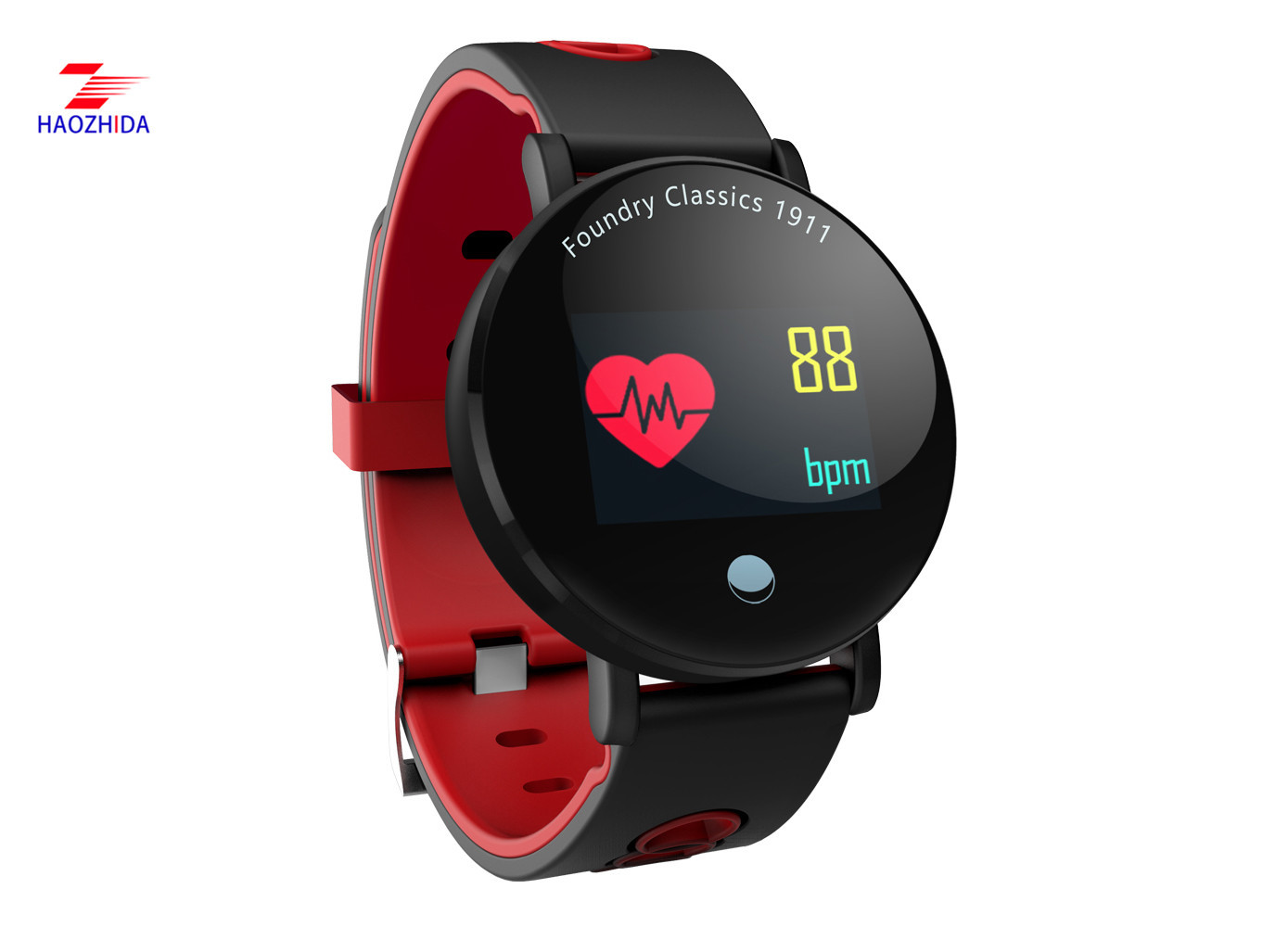 HaoZhiDa HZD1803W Black smart watch with heart rate function