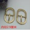 Buy cheap Shoes hardware accessories zinc alloy 29 mm shiny gold oval shape metal pin buckles for belt from wholesalers