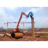 Buy cheap 40-45 TON Excavator Vibro Hammer For Sheet Pile Driving 360 degrees rotatory from wholesalers