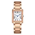 Wearresistant Womens Quartz Watches , Square Quartz Watch 10mm Thickness