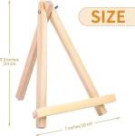 9.5 Inch Natural Wooden Easel Stand For Painting , Foldable A Shaped Wooden Art