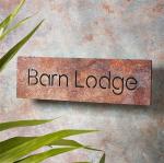 Modern Contemporary Corten Steel Wall Art Barn Signs House Number
