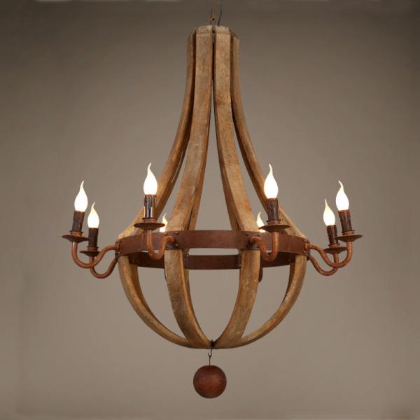 Buy cheap Vintage Wood Chandelier Farmhouse America Pendant Chandeliers Lighting(WH-CI-109) from wholesalers