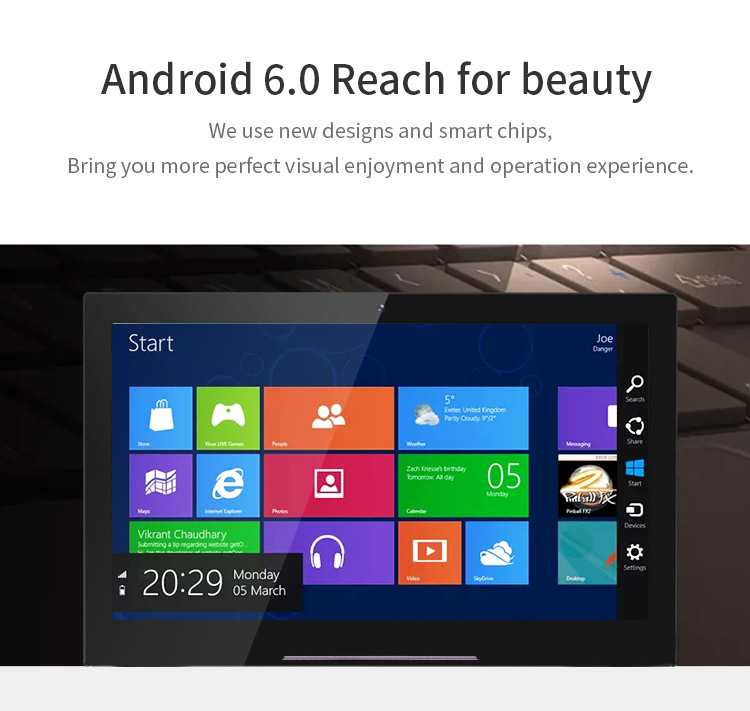 Android Tablet 7 inch L Android All In One WIFI with RJ45 Option