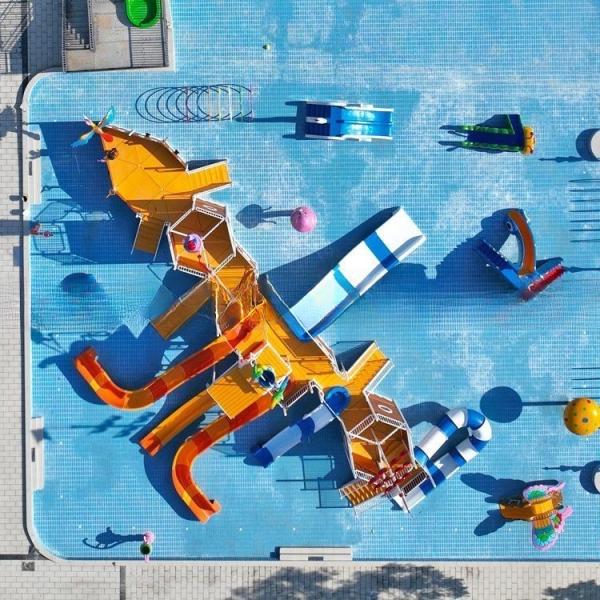 Buy cheap Family Friendly Water Park Pirate Ship Playground With Fiberglass Slide For Fun from wholesalers