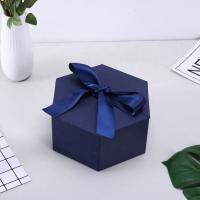 Buy cheap Personalized Cardboard small cosmetic box printing logo gift box with ribbon product