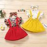 Buy cheap 80cm Fruit Print Summer High Waist Suspender Skirt With Suspenders Attached from wholesalers